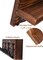 Decorative Key Hanging Rack with 4 Double Hooks – Easy Install Natural Wooden Key and Mail Holder for Wall Mount – Entryway Decor Rack with Shelf (Brown)